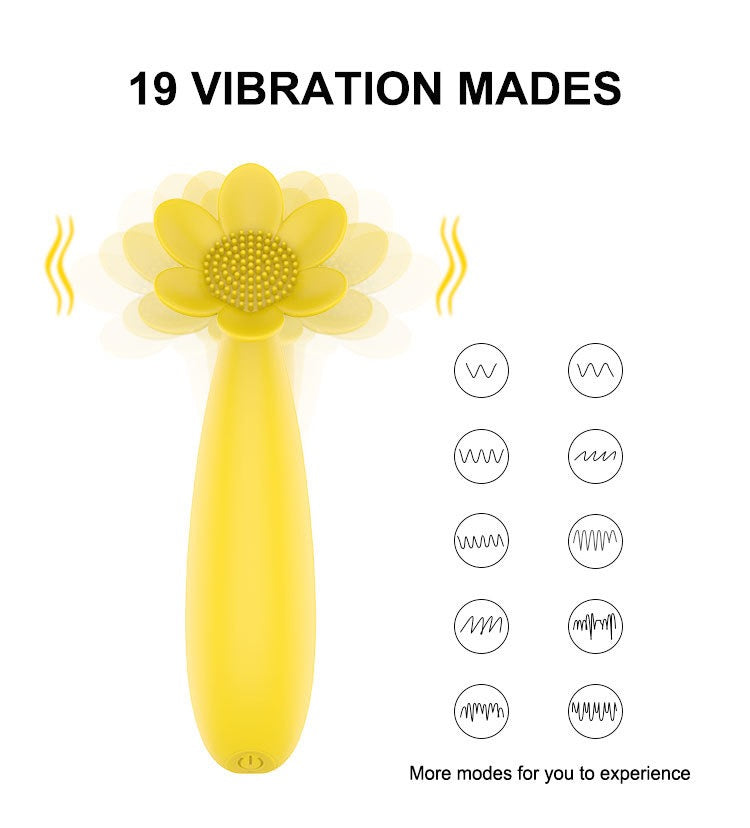 Flower Style Female Massage G-Spot Sexy Vibrator For Women-FM007