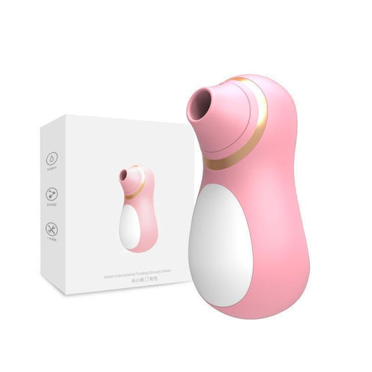 Shuangmi Little Penguin Suction Device Female Masturbator Sucking Breast Pump Pussy Licking Device-FM008