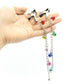 Sex toy sex toy with chain, short nipple clamp, flirting, colorful multi-bells