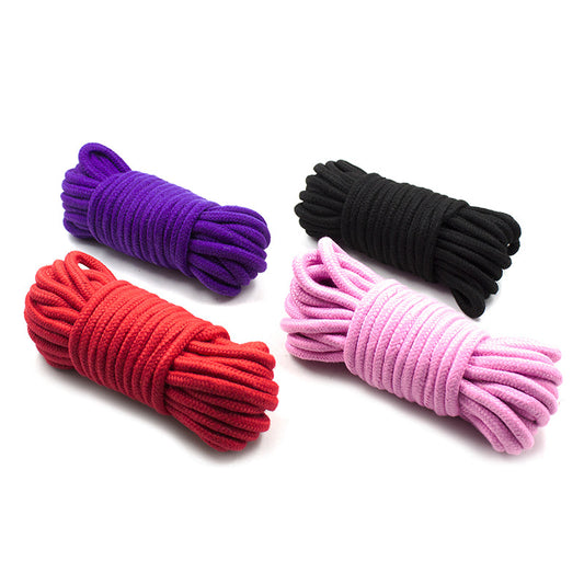 4pcs Couple's Fun Alternative Living Toys Sex Toys with Metal Head 5 Meters Cotton Rope