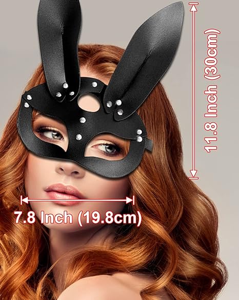 Women's Masquerade Mask, Half Face Black Cat Ears Headband Set Venetian Masquerade Mask Party Costume Accessories Mask Headband Cosplay Costume Props