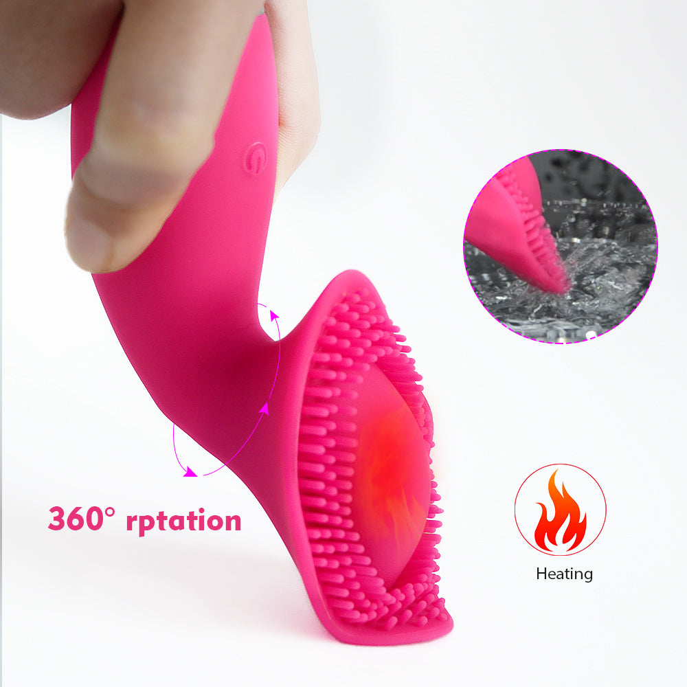 Silicone Head Massager Multi-function Electric Waterproof Cleansing Nipple Sucking Clitoral Vibrator body Massage Brush