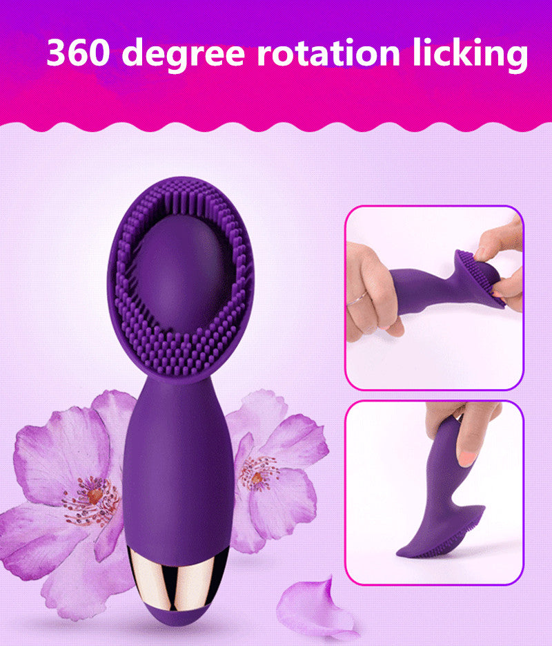 Silicone Head Massager Multi-function Electric Waterproof Cleansing Nipple Sucking Clitoral Vibrator body Massage Brush