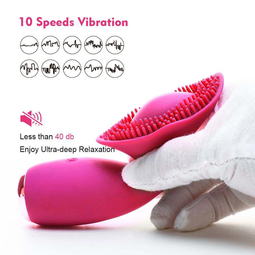 Silicone Head Massager Multi-function Electric Waterproof Cleansing Nipple Sucking Clitoral Vibrator body Massage Brush