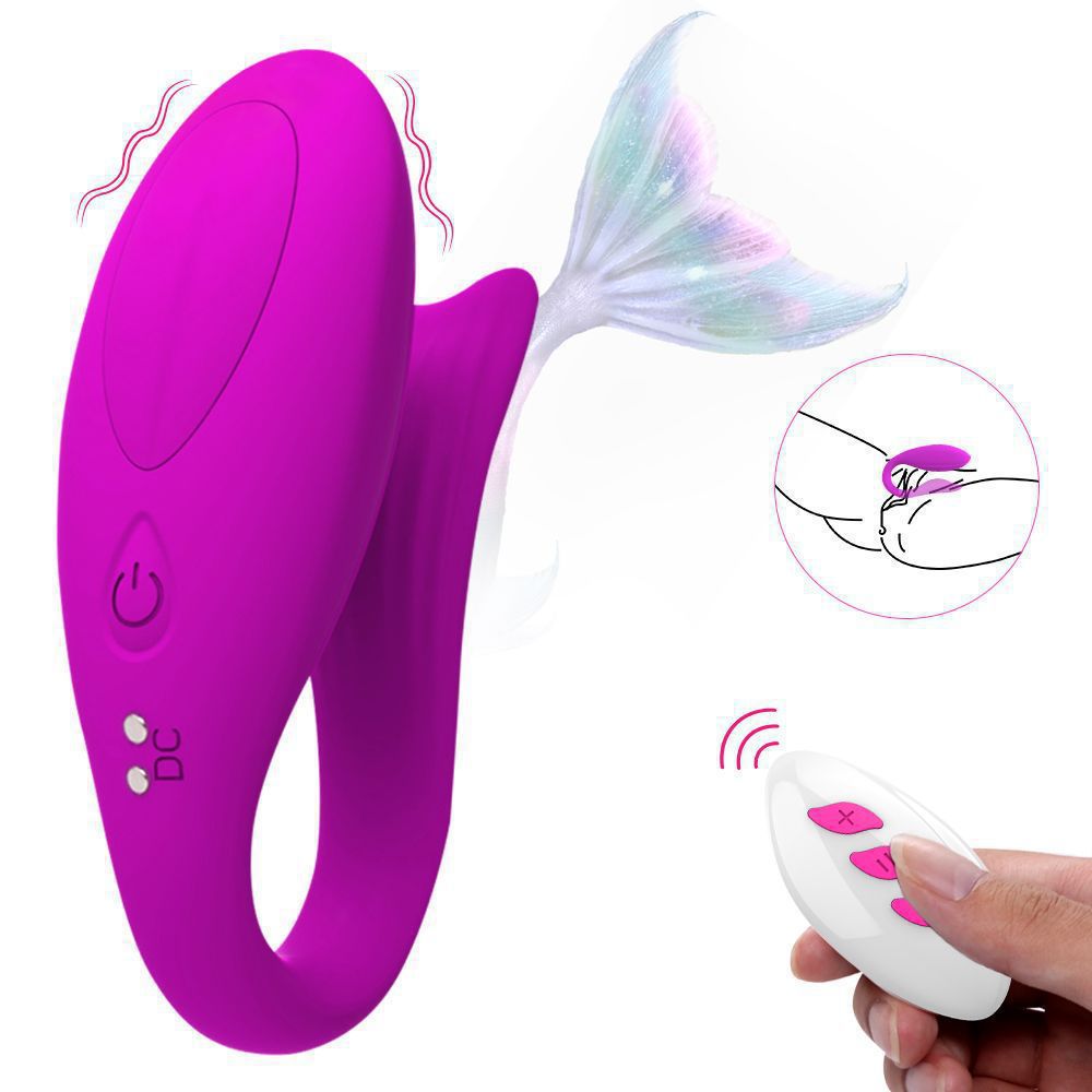 Aishia 0097 mermaid couple resonator U-shaped husband wireless remote control jumping egg G-spot wearing sex toys